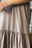 Paloma Bubble Hem Layering Dress Mocha